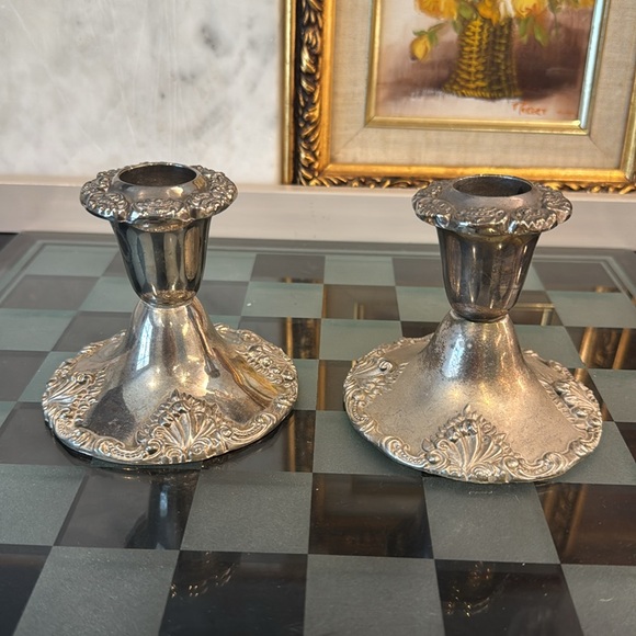 Elegant Godinger Silver Candle Holder Photos